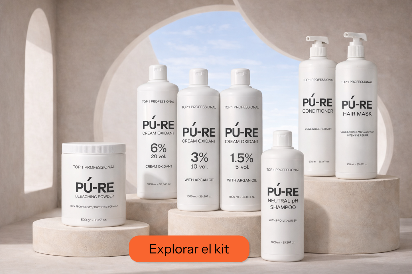 PÚ-RE Start Kit – Profesional Sistema completo para rubios controlados y resultados estables